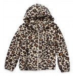 Faux Fur Hooded Animal Print Child Jacket - So Soft!